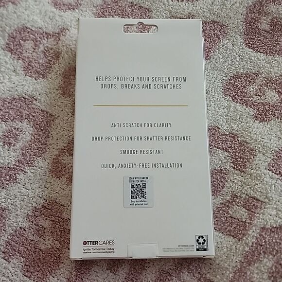 Otter box screen protector Apple iPhone 13 pro max clear new trusted glass nwt - Picture 3 of 3